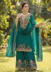 KB 3304 Chinon With Embroidery Work Punjabi Dress Material Wholesalers In Delhi